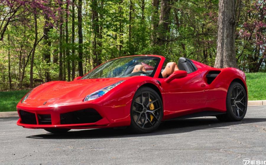 Ferrari 488 Spider by Designo Motoring on Vossen Wheels (S21-01) '2019